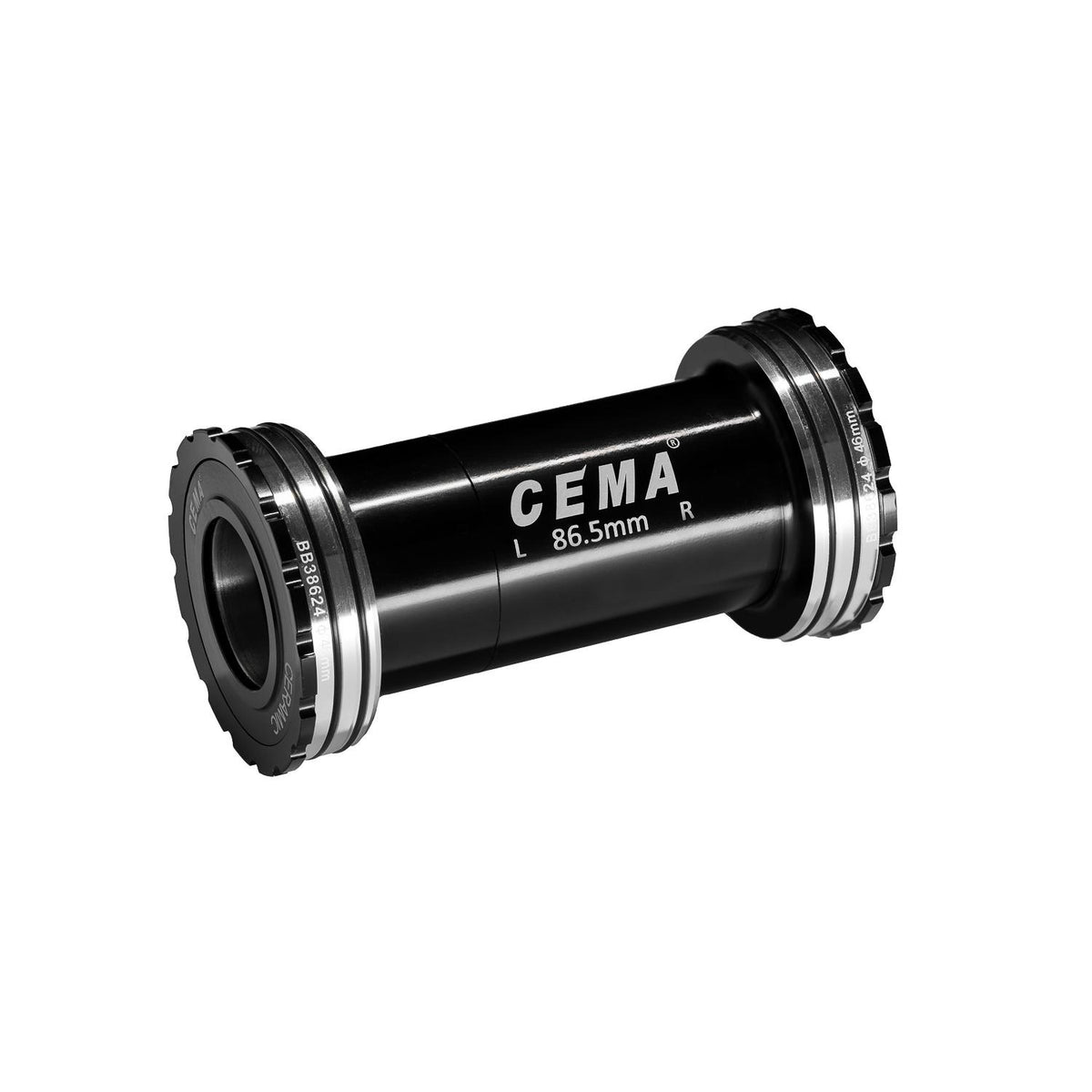 Pedalier CEMA BB386EVO Shimano 24mm Cerámico Negro