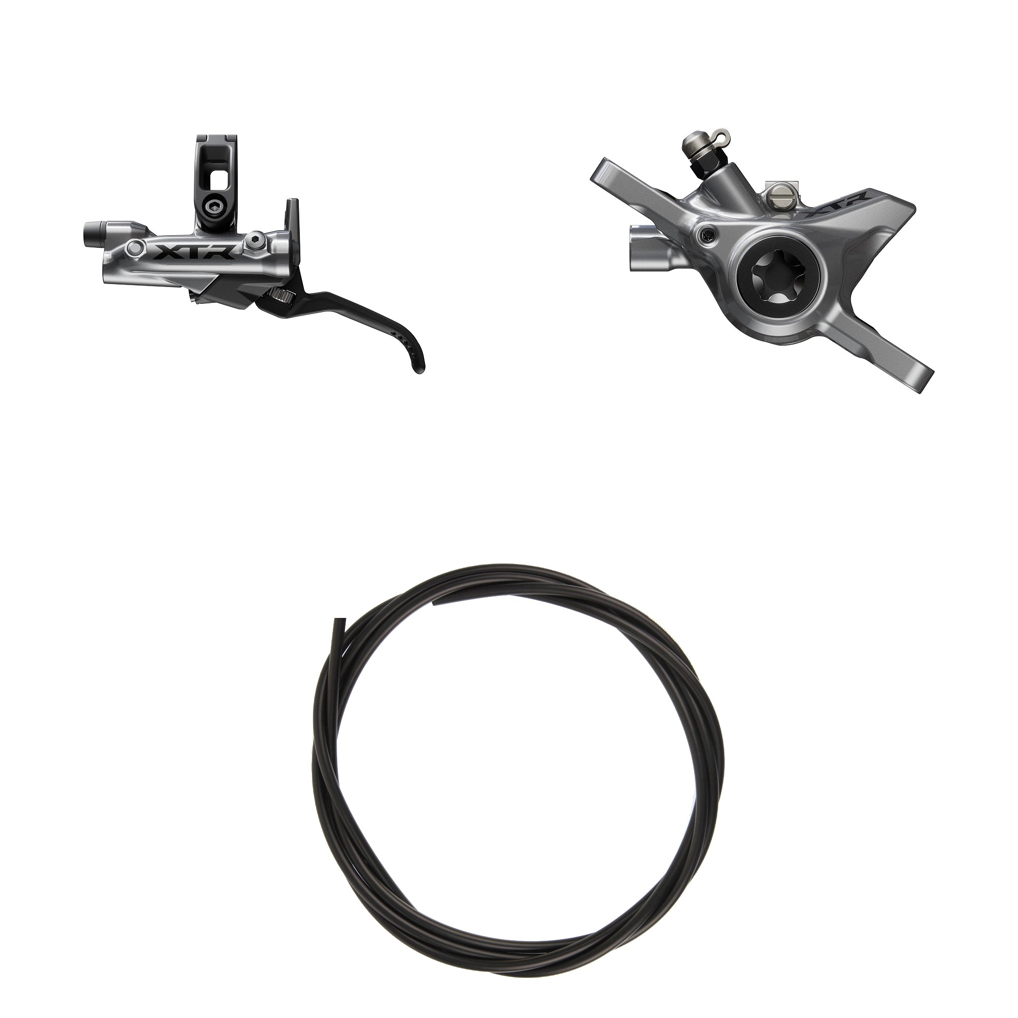 Kit Freno Disco Hidráulico Shimano XTR BR-M9200/BL-M9220 Delantero/Izquierdo Resina Sin Aletas/Adaptador Latiguillo 1000mm Negro #2