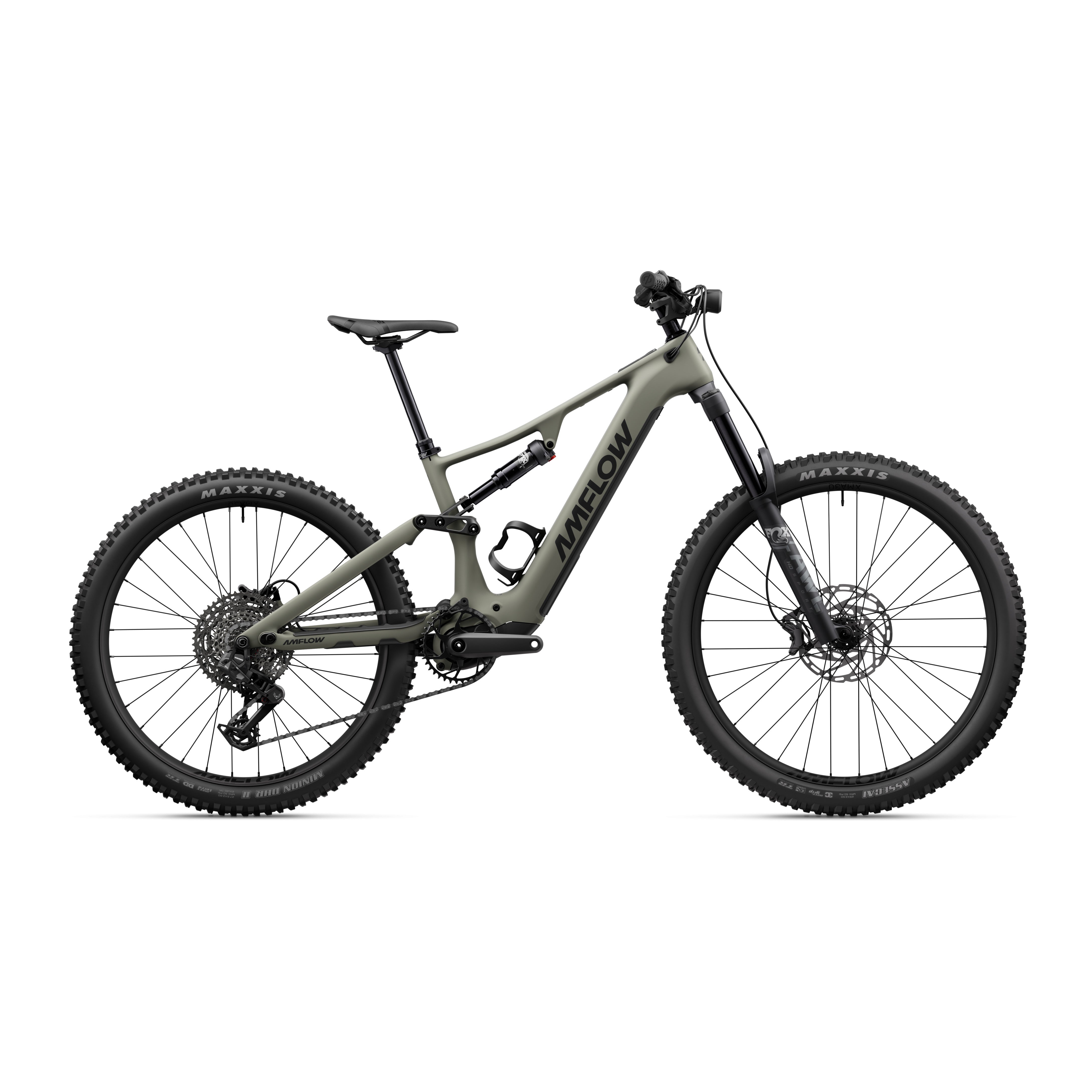 Amflow PR Carbon EU 800Wh Battery Mullet Verde Musgo