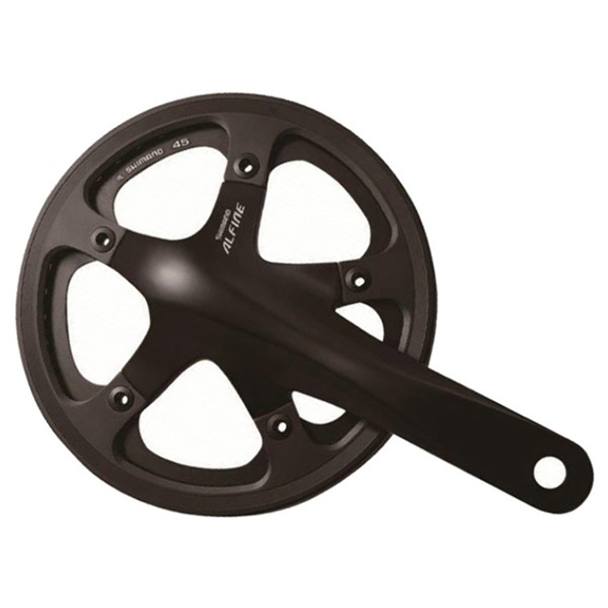Juego Bielas/Plato Shimano Alfine FC-S501 42d Cazoletas BSA Guia Cadena Negro