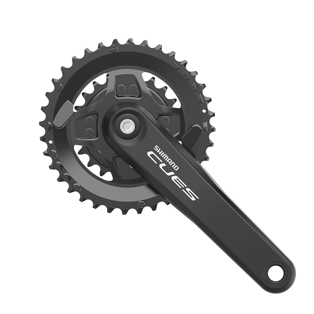 Juego Bielas/Platos Shimano Cues FC-U4000-2 Square 36/22d 9/10/11v Pedalier Negro