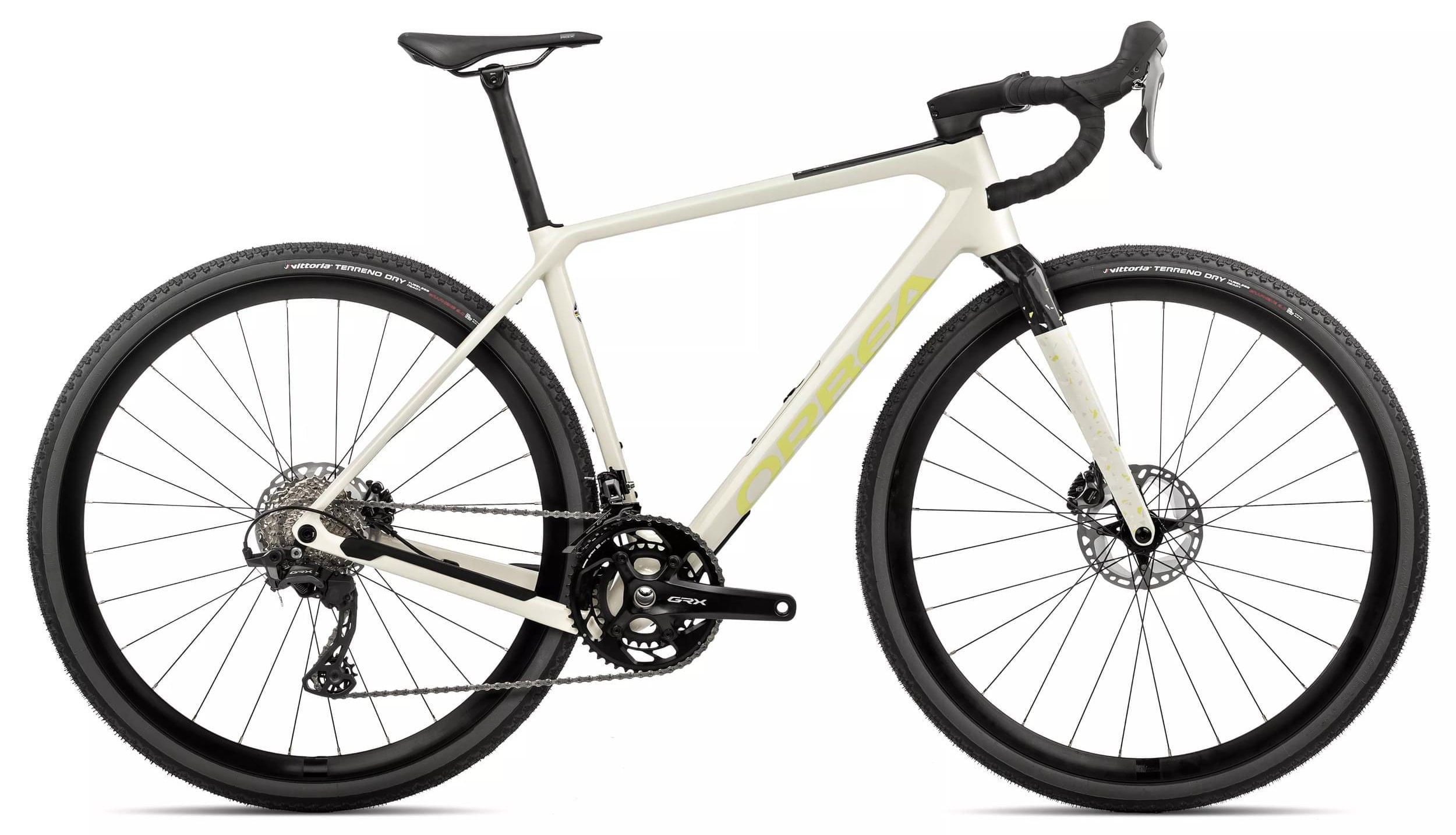 Bicicletas Gravel Orbea Terra M20team 2024 Ivory White/Spicy Lime Gloss