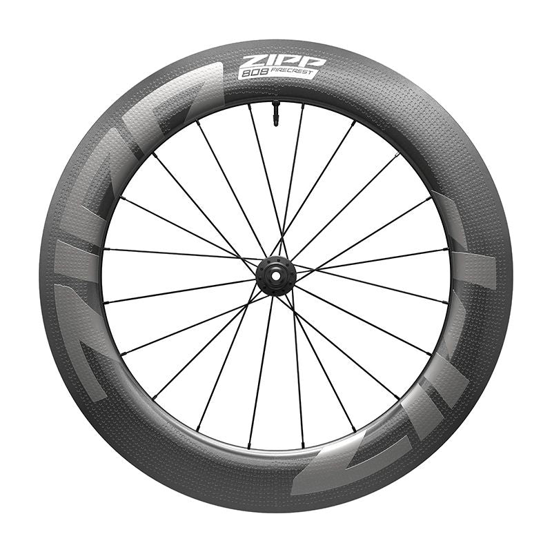 Rueda Delantera Zipp 808 Firecrest Tubeless Only Freno Disco Center Lock 12x100mm Carbono