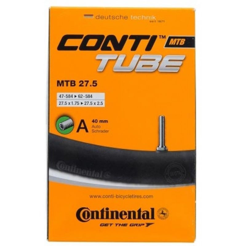 Cámara Continental Mtb 26x1.75/2.50 Valvula Standard Negro 40mm