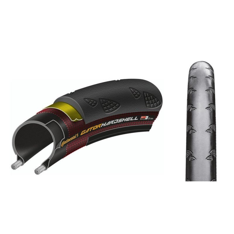 Cubierta Continental Gator Hardshell 700x32C Reflectante Negro
