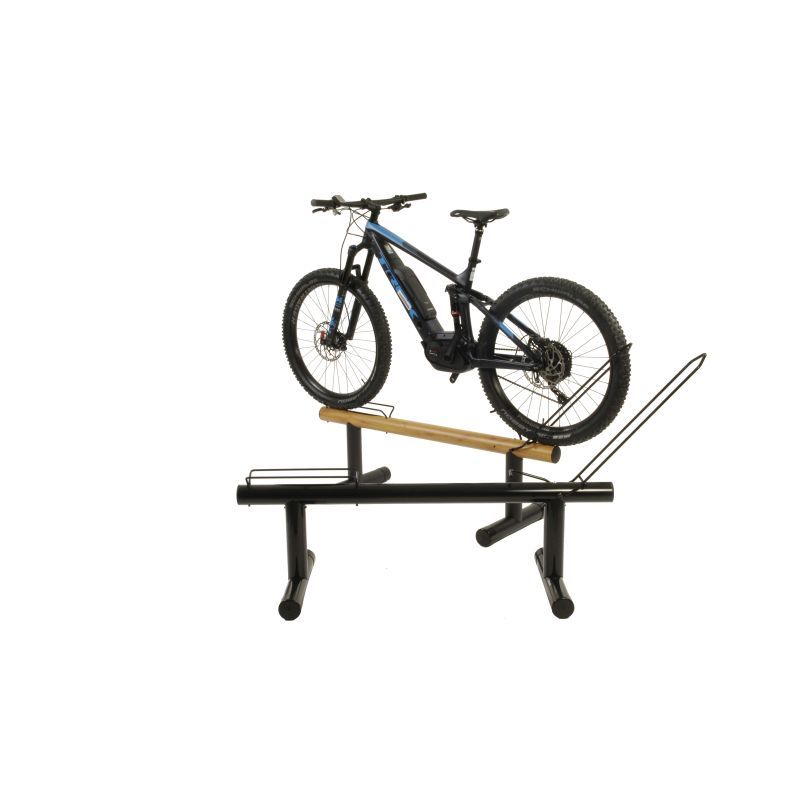Soporte BiciSupport Bicicleta Horizontal Negro Brillo