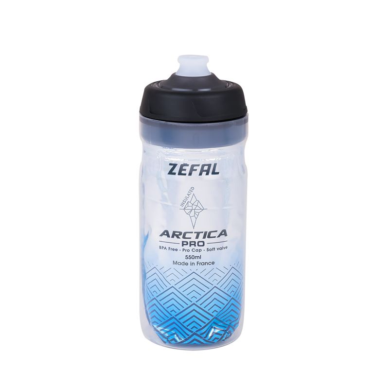 Bidon Isotermico Zefal Arctica Pro 55 Plata/Azul 550ml