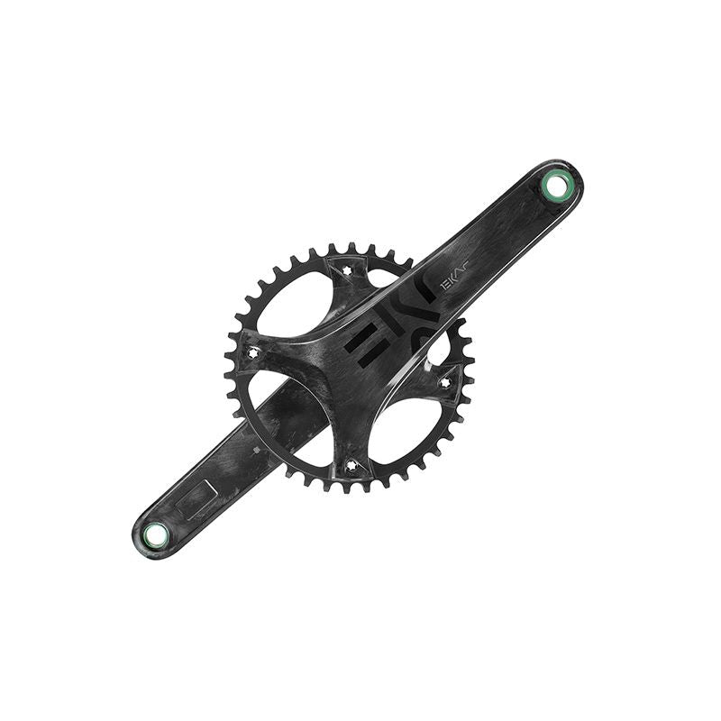 Juego Bielas/Plato Campagnolo Ekar Ultra Torque Pro Tech 145 Bcd 40d Carbono Sin Cazoletas Negro