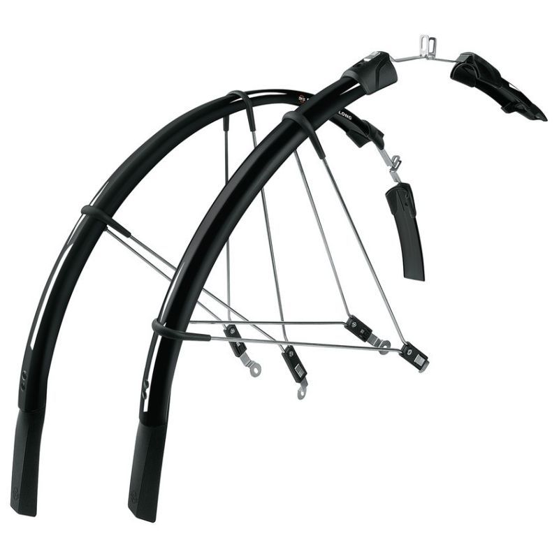 Pack Guardabarros Delantero/Trasero SKS Raceblade Largo 25mm Negro
