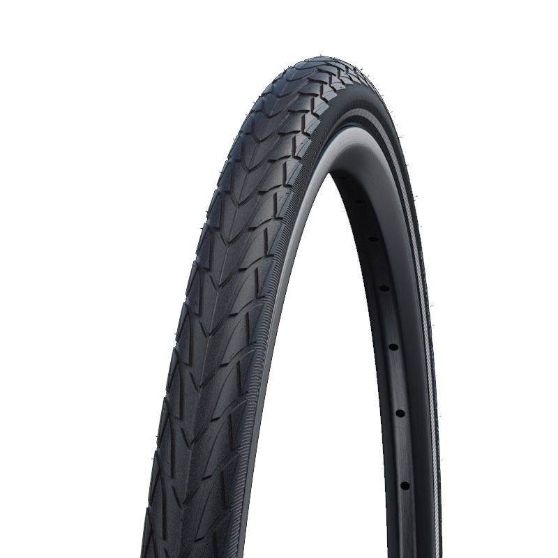 Cubierta Schwalbe Marathon Efficiency HS617 Evolution Super Race V-Guard Addix Race Plegable Negro Reflectante
