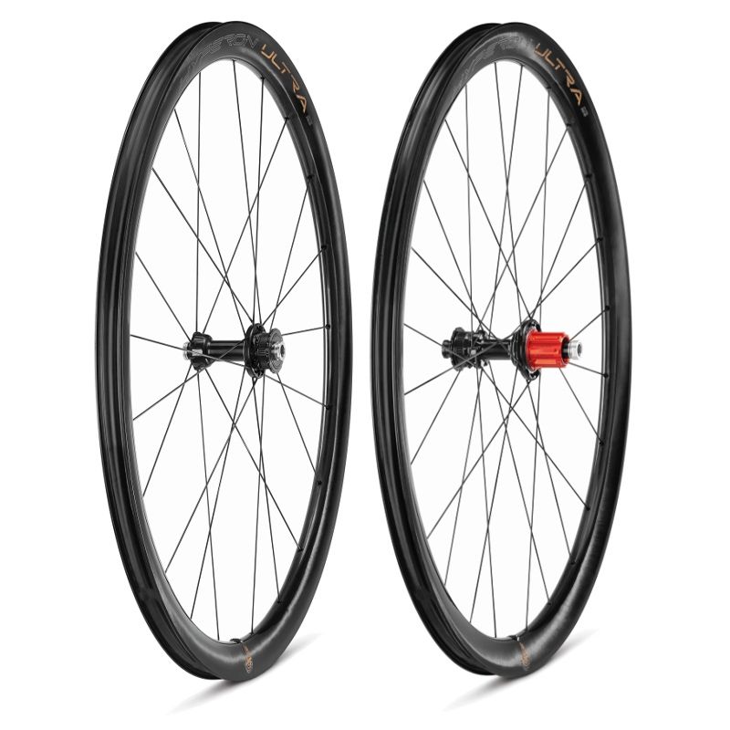 Juego Ruedas Campagnolo Hyperon Ultra 2WF Tubeless Freno Disco Center Lock Sram XDR Carbono Negro Negro