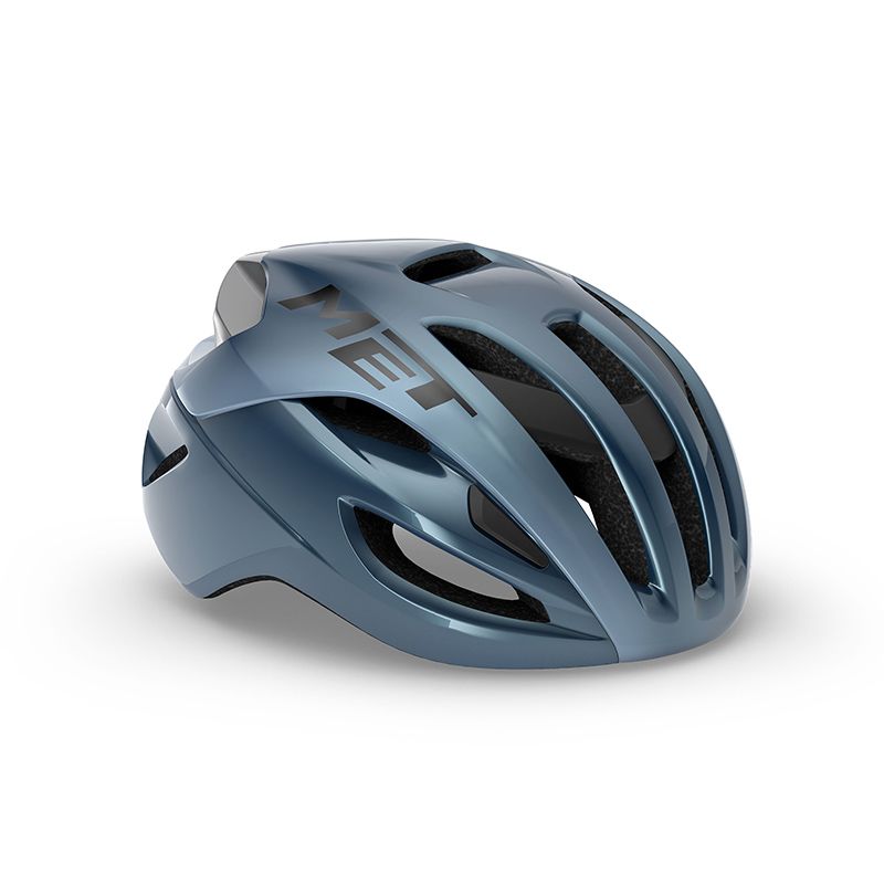 Casco Met Rival Mips Blue Navy/Silver Glow