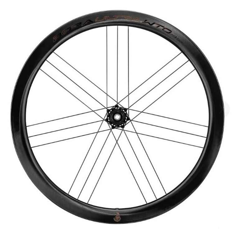 Juego Ruedas Campagnolo Bora Ultra WTO 45 2WF C23 Tubeless Ready Freno Disco Center Lock HG11 Carbono Negro