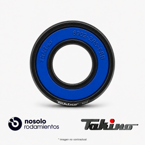 Rodamiento Basculante Takino 6902-2RS FB MAX 15x28x7mm Negro