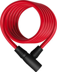 Star 4508K/150 Candado Cable Espiral Llave Abus 1.5m Rojo