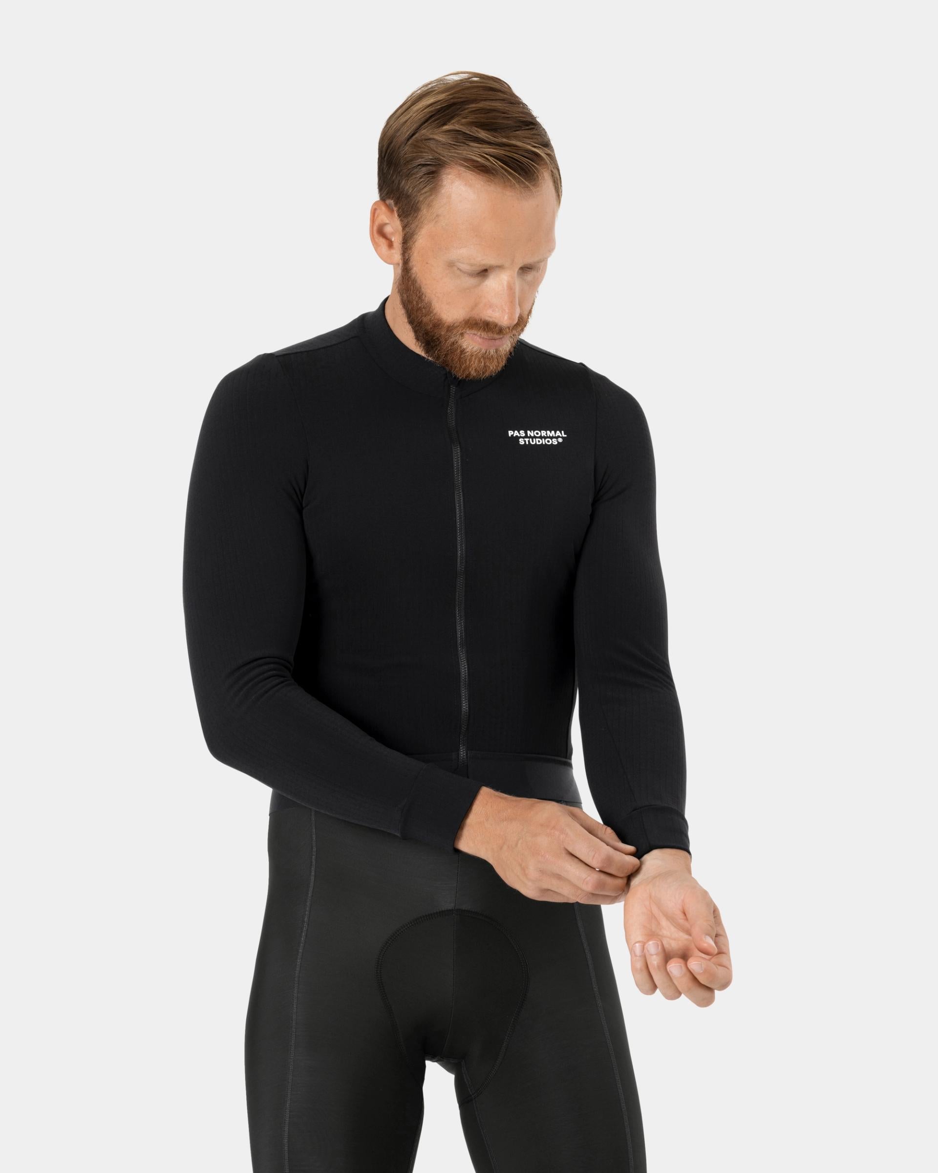 Maillot Manga Larga Pas Normal Studios Essential Hombre Negro #2