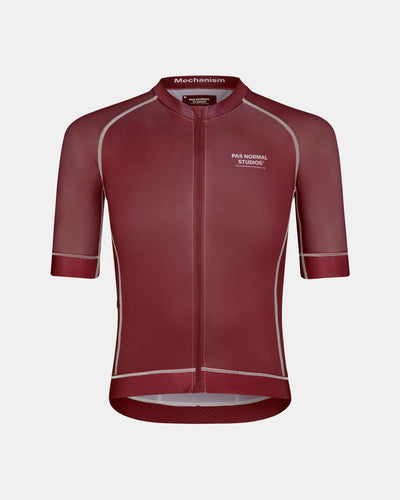 Maillot Manga Corta Pas Normal Studios Mechanism Hombre Burgundy