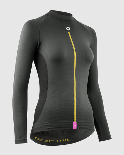 Assos P1 Camiseta Interior Manga Larga Primavera/Otoño Mujer Anthracite Grey #3