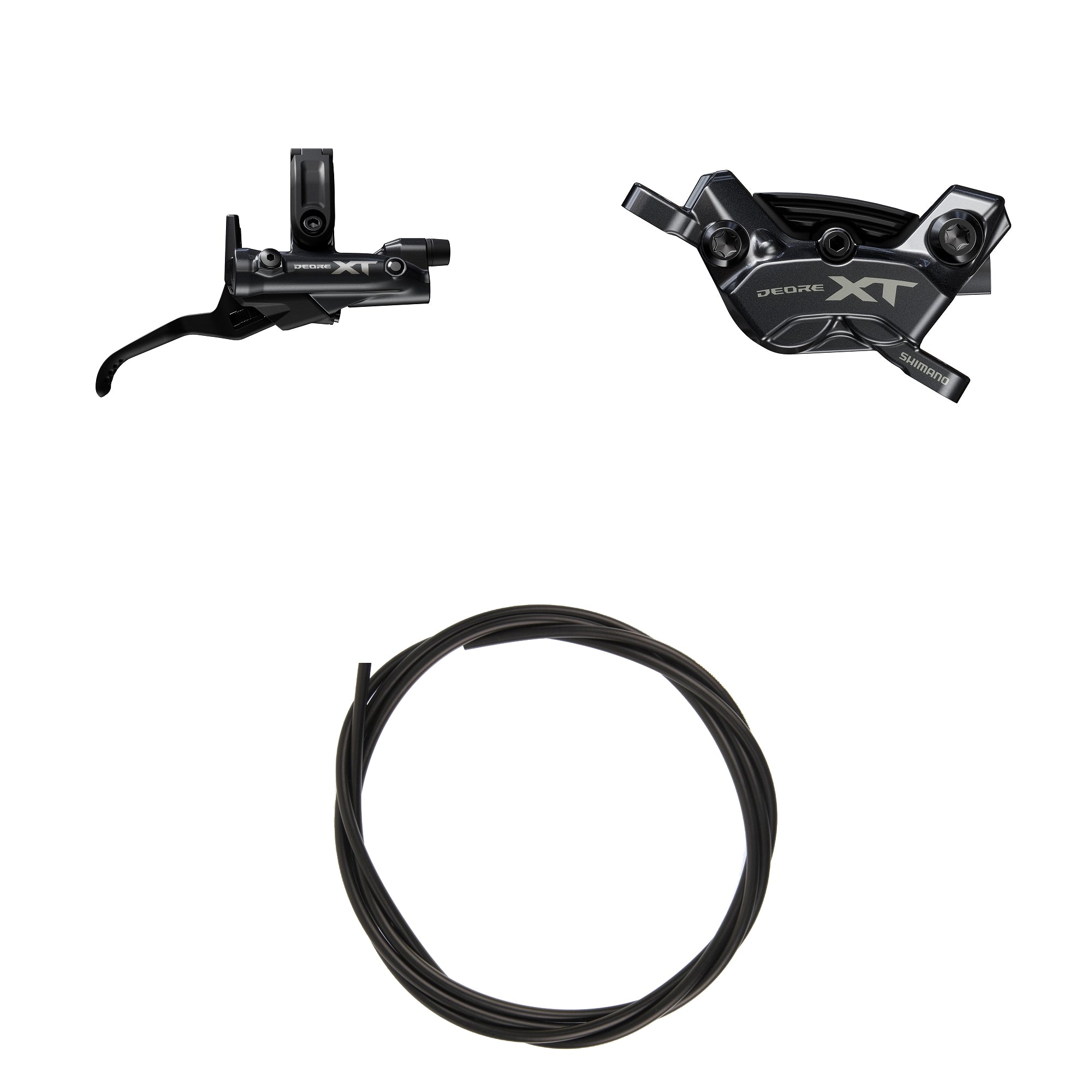 Frenos Disco Hidráulicos Shimano Deore XT BRM8220JTBLM8200 Derecho/Trasero Resina Aleta Sin Adaptador 1700mm Negro #2