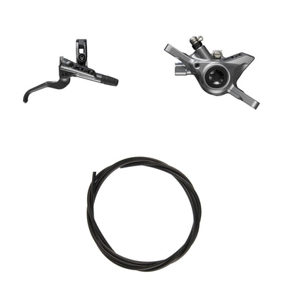 Kit Freno Disco Hidráulico Shimano XTR BR-M9200/BL-M9200 Trasero/Derecho Resina Sin Aletas/Adaptador Latiguillo 1700mm Negro