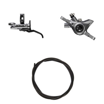Kit Freno Disco Hidráulico Shimano XTR BR-M9200/BL-M9220 Delantero/Izquierdo Resina Sin Aletas/Adaptador Latiguillo 1000mm Negro