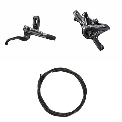 Kit Freno Disco Hidráulico Shimano XTR BR-M9100/BL-M9100 Trasero/Derecho Resina Sin Aletas/Adaptador Latiguillo 1700mm Negro #2