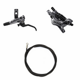 Zestaw hydraulicznych hamulców tarczowych Shimano XTR BR-M9120/BL-M9120 Przód/Lewy Metalowe z żeberkami Bez adaptera Przewód 1000mm Czarny