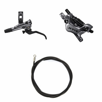 Kit Freno Disco Hidráulico Shimano XTR BR-M9120/BL-M9120 Delantero/Izquierdo Metal Aletas Sin Adaptador Latiguillo 1000mm Negro #2