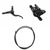 Zestaw hydraulicznych hamulców tarczowych Shimano BR-MT410/BL-MT401 Przód/Lewy Żywica bez żeberek/Adapter Przewód 1000mm Czarny