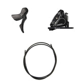 Zestaw hydraulicznych hamulców tarczowych Shimano Tiagra BR-RS405/ST-R4020 Tył/Prawy Żywica z żeberkami Bez adaptera Przewód 1700mm Czarny