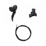 Zestaw hydraulicznych hamulców tarczowych Shimano GRX BR-RX410/ST-RX400 Tył/Prawy Żywica z żeberkami Bez adaptera Przewód 1700mm Czarny