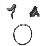 Zestaw hydraulicznych hamulców tarczowych Shimano Cues BR-U6030/ST-U6030 Tył/Prawy Żywica bez żeberek/Adapter Przewód 1700mm Czarny