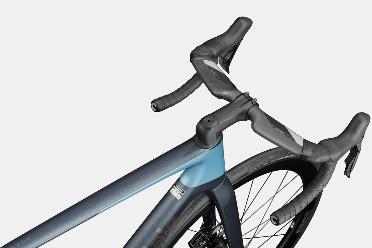 Cannondale SuperSix EVO 2 MoMo Design One Piece Handlebar 2026 Tungsten Blue