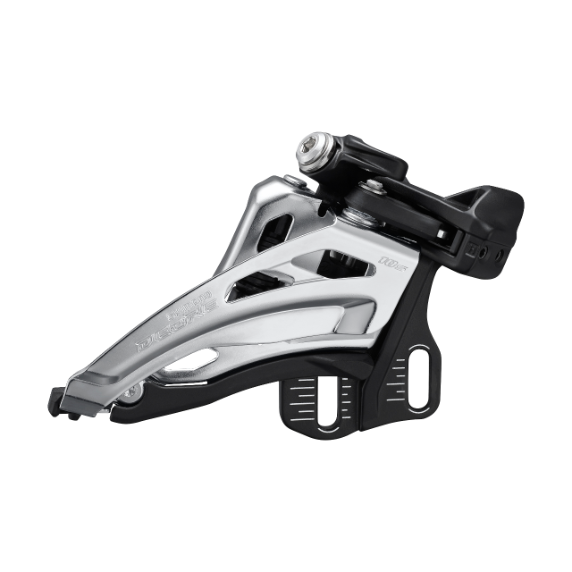 Desviador Delantero Shimano FD-M4100-E Doble E-Type SS FP 64/69 Gris