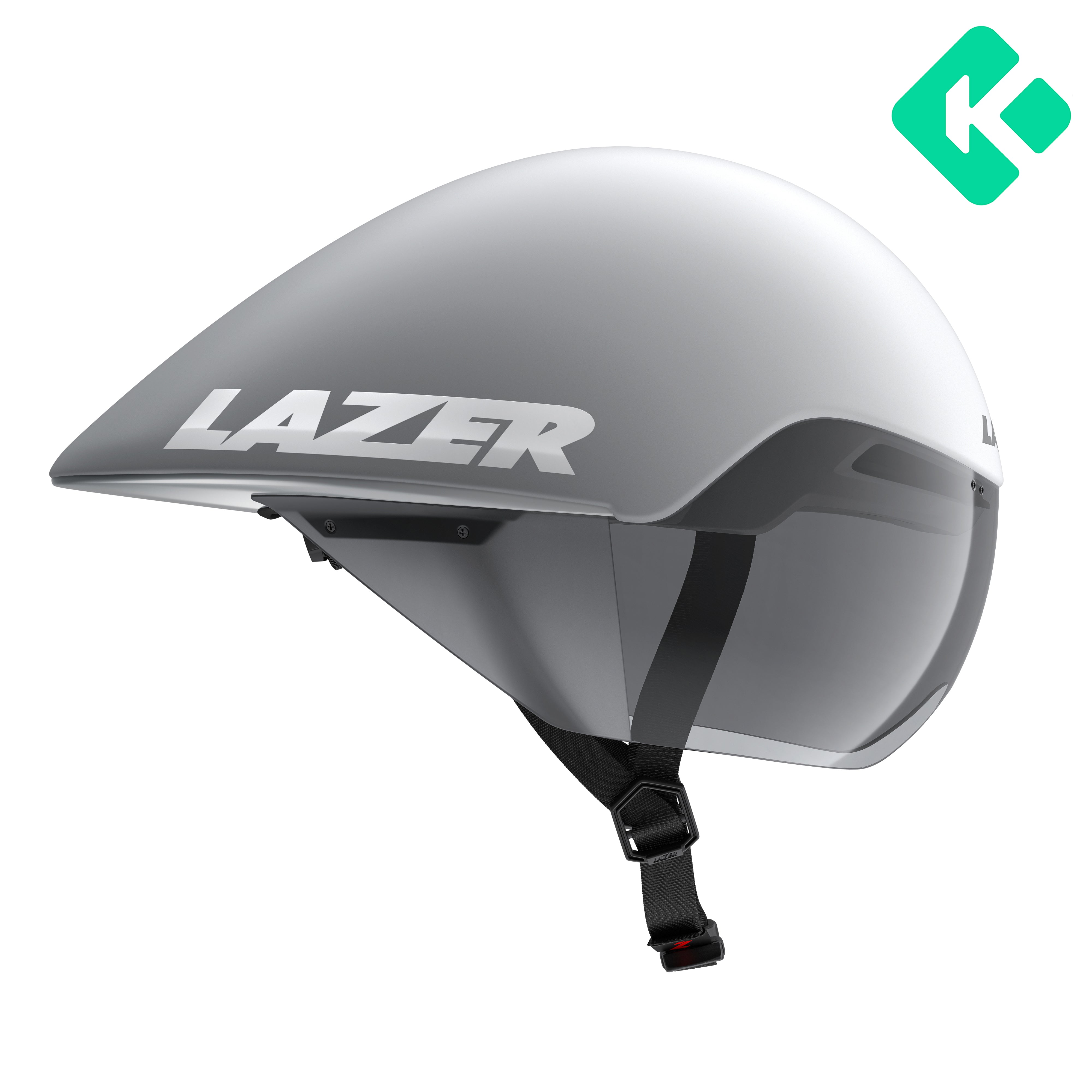 Casco Lazer Volante KC CE Unisex White Silver Matte