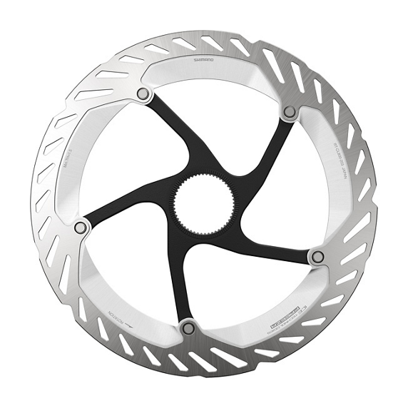 Disco Freno Shimano RT-CL800 Center Lock Ice Technologies Freeza Anillo Cierre Interno Imán Plata/Negro