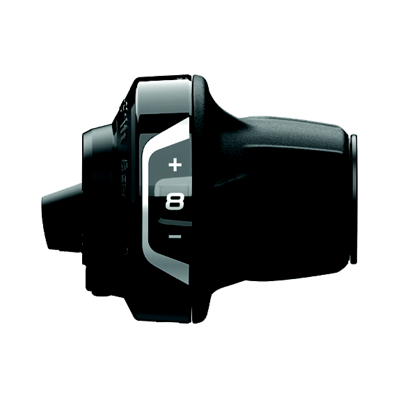 Mando Cambio Derecho Shimano SL-RV400-8R-LSET SA Revoshift Abrazadera 8v Optical Gear Display Negro
