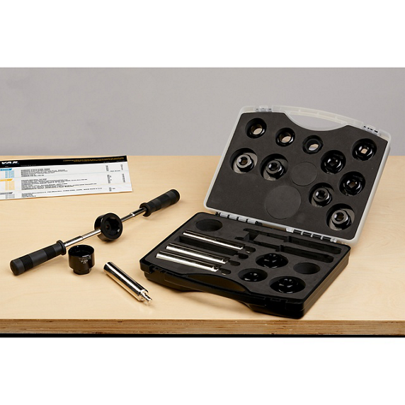 Kit Herramientas Pedalier VAR 14 Vasos para E-Bike Negro