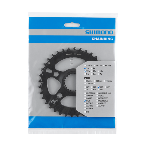 Plato Shimano SLX FC-M7100-2/FC-M7120-B2 Negro #2