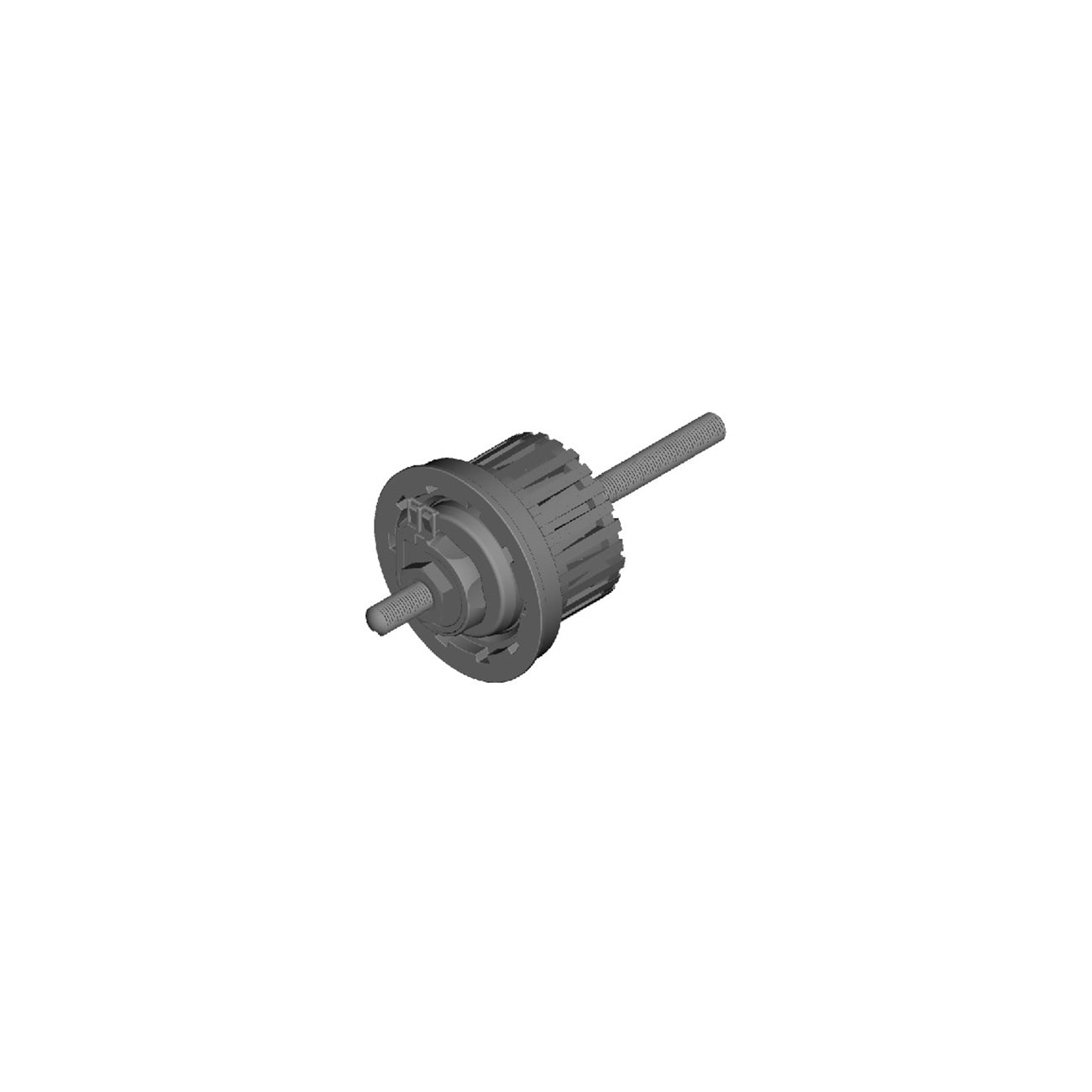 Conjunto Interno Shimano DH-C6000-2R 140mm Negro #2