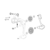 Sram Force eTap AXS Zestaw Śrub Montażowych/Ograniczników Czarny