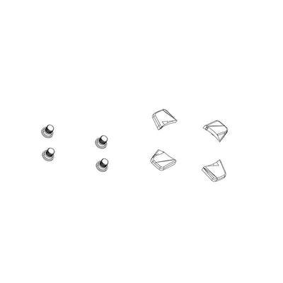 Kit 5 Tornillos Plato Sram 5x1 M8.5x7.0/M8.5x5.0 Aeroguard Acero Negro