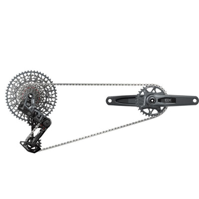 Grupo Electrónico Sram GX T-Type Eagle AXS Wide DUB POD Direct Mount 175mm 32d 1x12v Negro