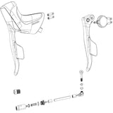 Sram Apex eTap AXS Zestaw Lewej Dźwigni Hamulca/Przerzutki Disc Czarny