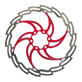Tarcza hamulcowa XLC BR-X02 6-śrub srebrna/czerwona