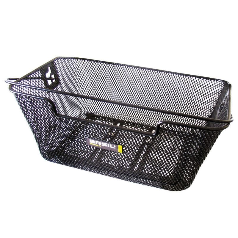 Cesta Asa Trasera Basil Capri Flex 42x33x19cm Acero Negro