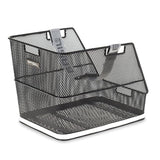 Basil Class Koszyk Tylny 38x31x27cm Siatka Zdejmowany Pasek/Odblask Stal Czarny