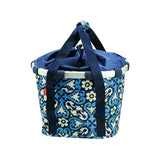 Klickfix Floral 1 Torba na Kierownicę 15L 35x28x26cm Niebieska