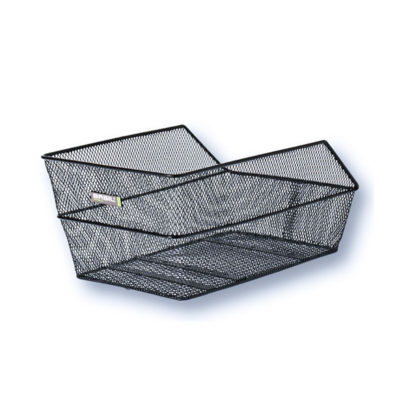 Cesta Trasera Basil Cento S 39x24x21cm Fijación Acero Negro