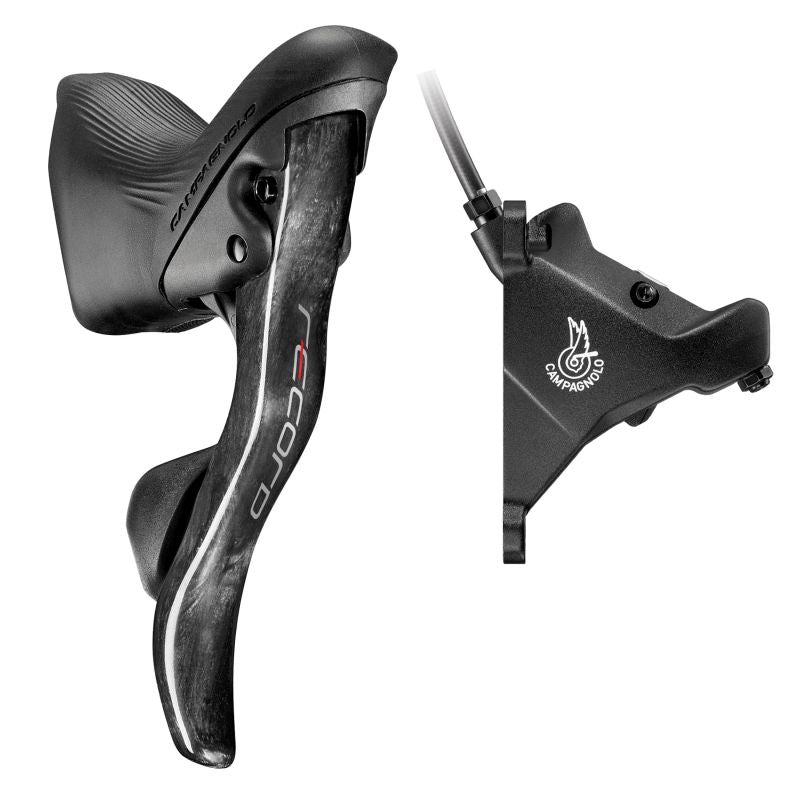 Maneta Freno/Cambio Campagnolo Record EPS Izquierda Hidráulico 2v 160mm Pinza Delantera Flat Mount Negro